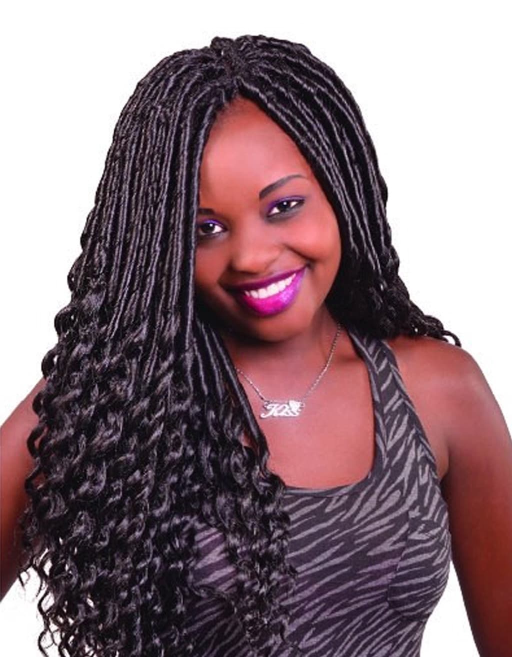 Minerva Locs – Crochet Braid, Curly 20″ – 40pcs in a pack 2