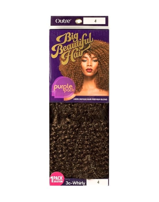OUTRE BIG BEAUTIFUL HAIR PURPLE PACK 3C WHIRLY WEAVE 2
