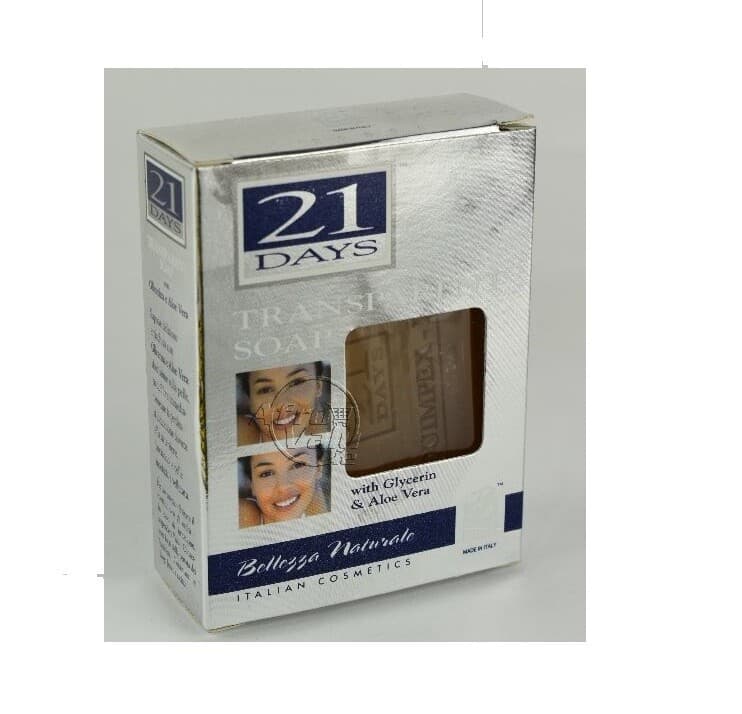 21 Days Transparent Soap with Glycerin & Aleo vera