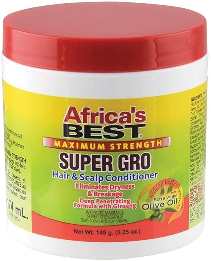 Africa's Best Maximum Strength  Super Gro Hair & Scalp Conditioner/149g