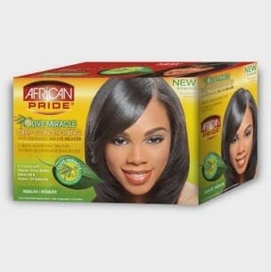 African Pride Olive Miracle Deep Conditioning No-Lye Relaxer - Regular 450ml