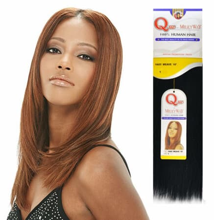 QUE MILKYWAY 100% HUMAN HAIR YAKI WEAVE