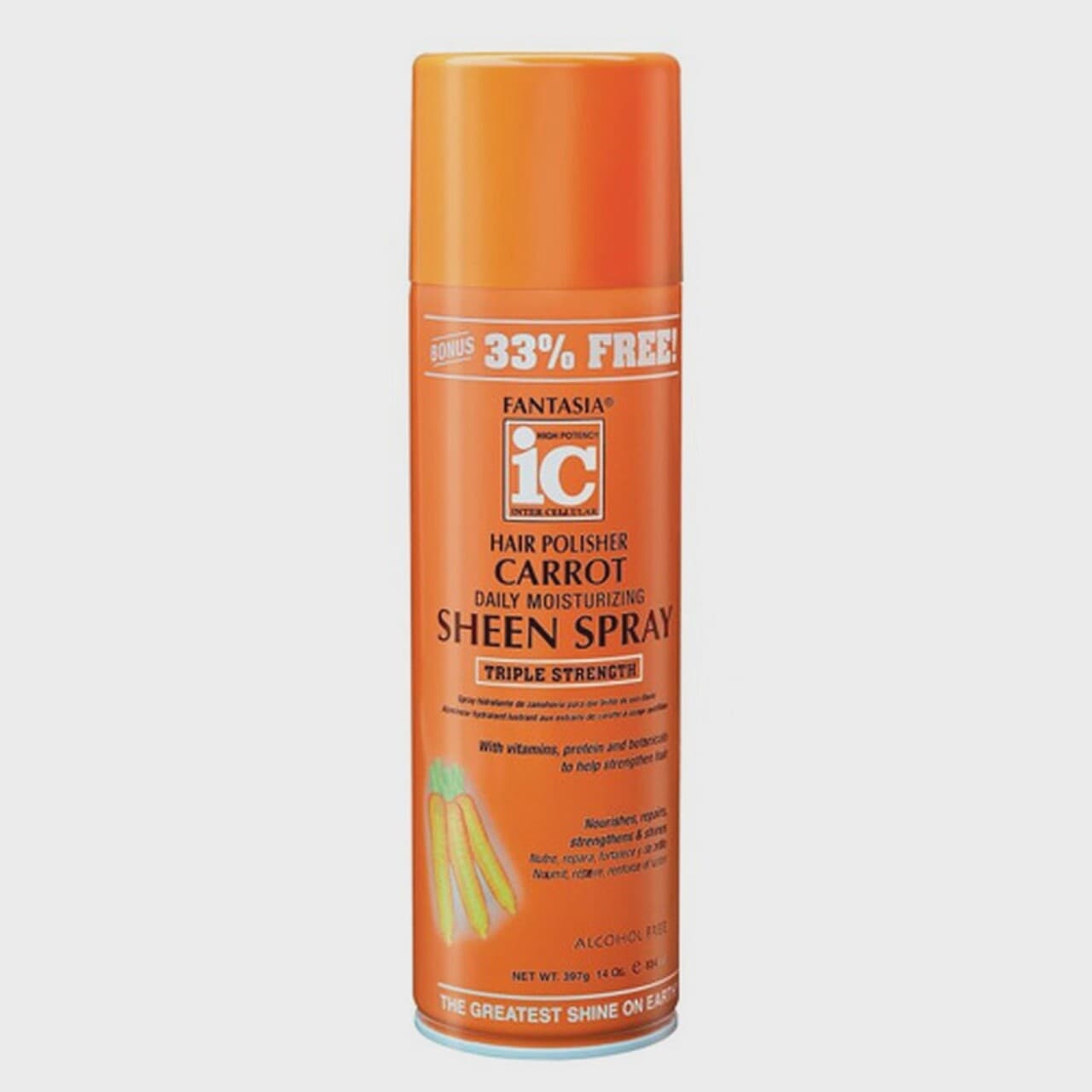 Fantasia IC Hair Polisher Carrot Growth Daily Moisturizing Sheen Spray