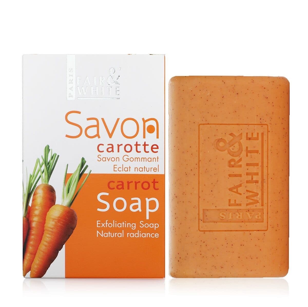 Fair And White Carrot Soap Exfoliating Soap