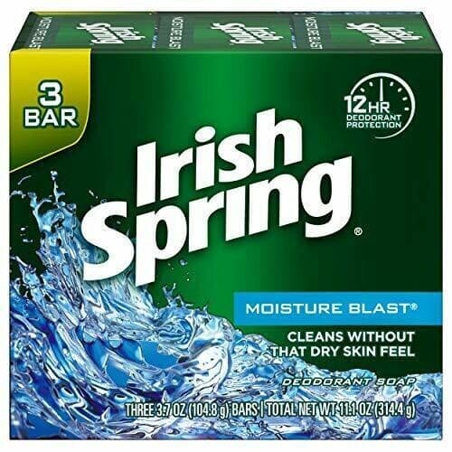 Irish Spring  Moisture Blast Deodorant Soap 3 Bars