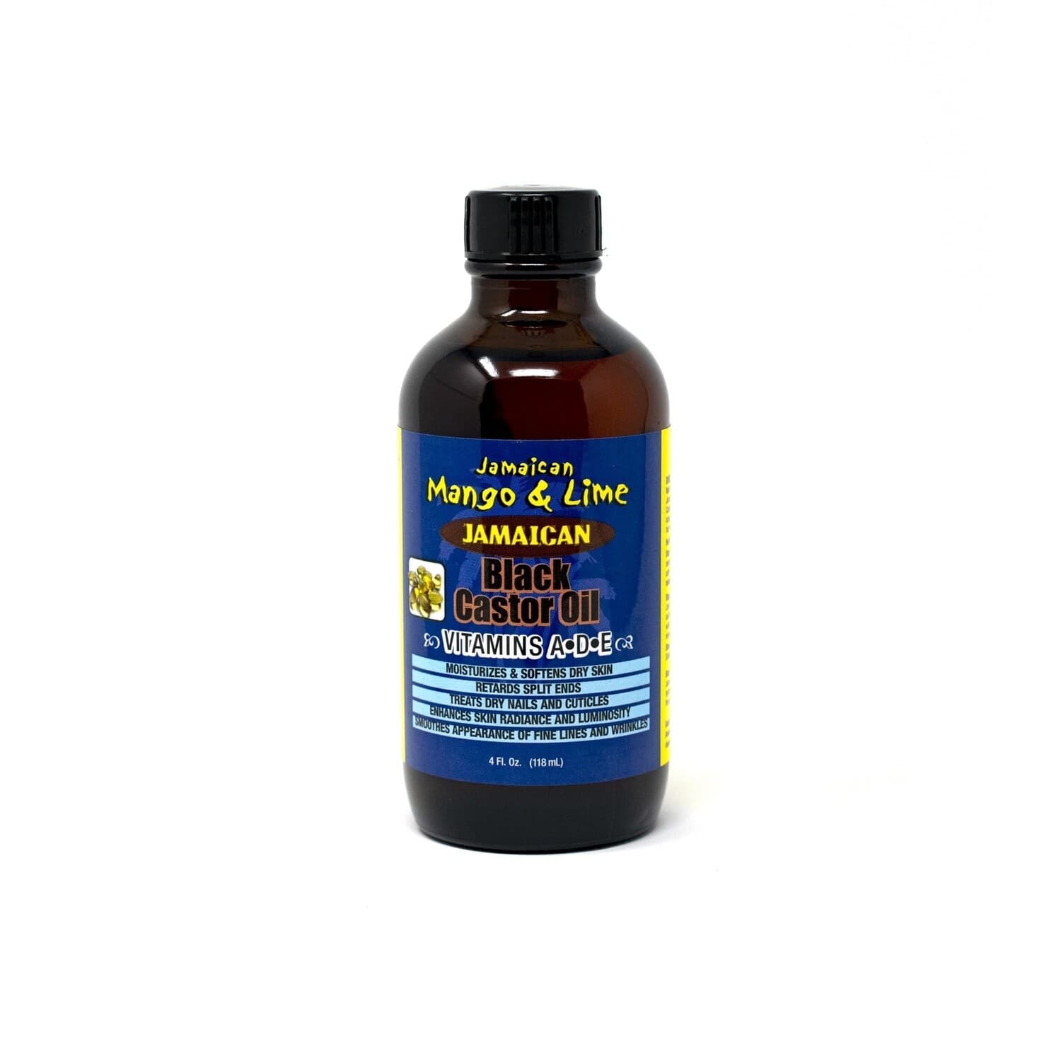 Jamaican Mango & Lime Pure Jamaican Black Castor Oil Vitamins A.D.E