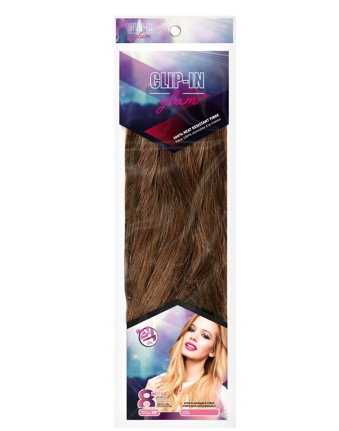 GLAM CLIP-IN EXT. WAVY 8 PCS 2