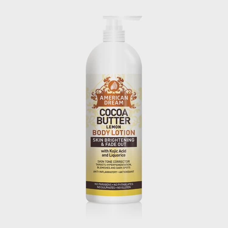 American dream cocoa butter lemon body lotion