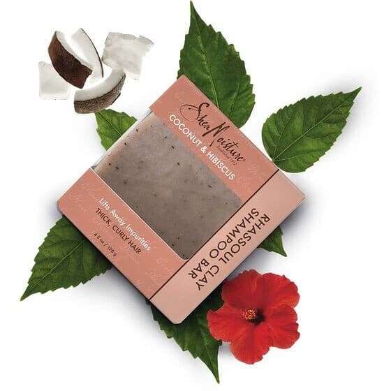 Shea Moisture Coconut & Hibiscus Rhassoul Clay Shampoo Bar