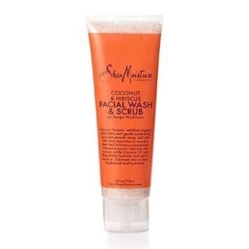 Shea Moisture  Coconut & Hibiscus Facial Wash & Scrub