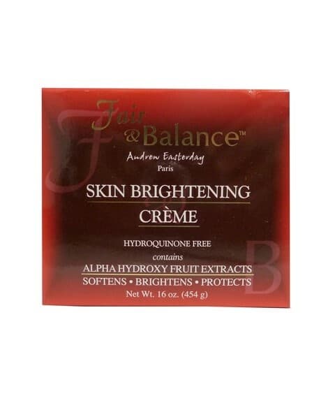 FAIR & BALANCE SKIN BRIGHTENING CREME HYDROQUINONE FREE 454G