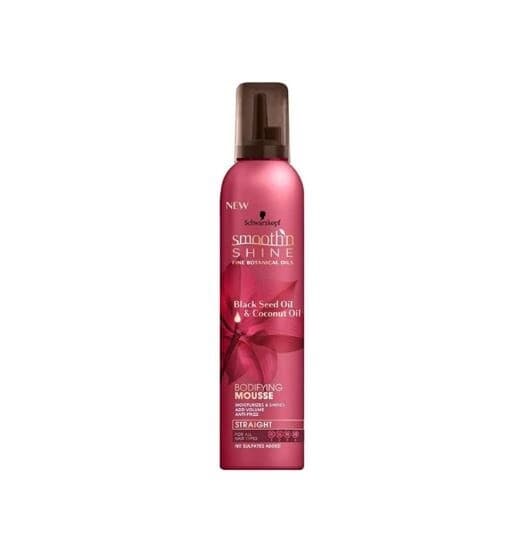 Schwarzkopf Smooth 'n Shine  Black Seed Oil & Coconut Oil Bodifying Mousse Straight