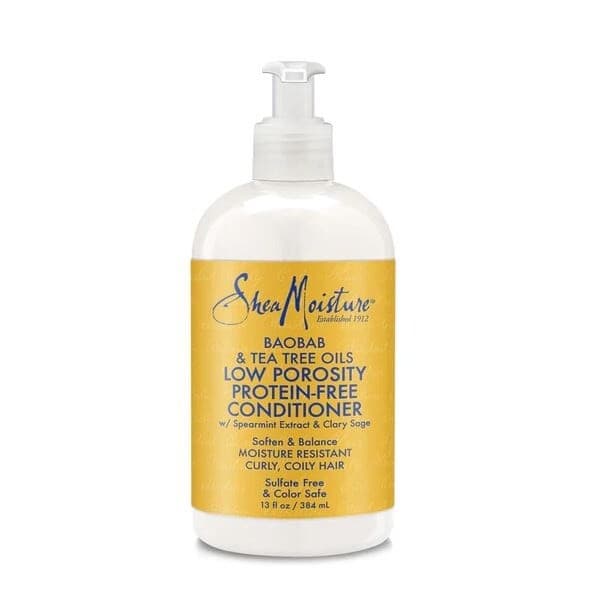Shea Moisture  Baobab & Tea Tree Oils Low Porosity Protein- Free Conditioner w/ Spearmint Extract & Clary Sage