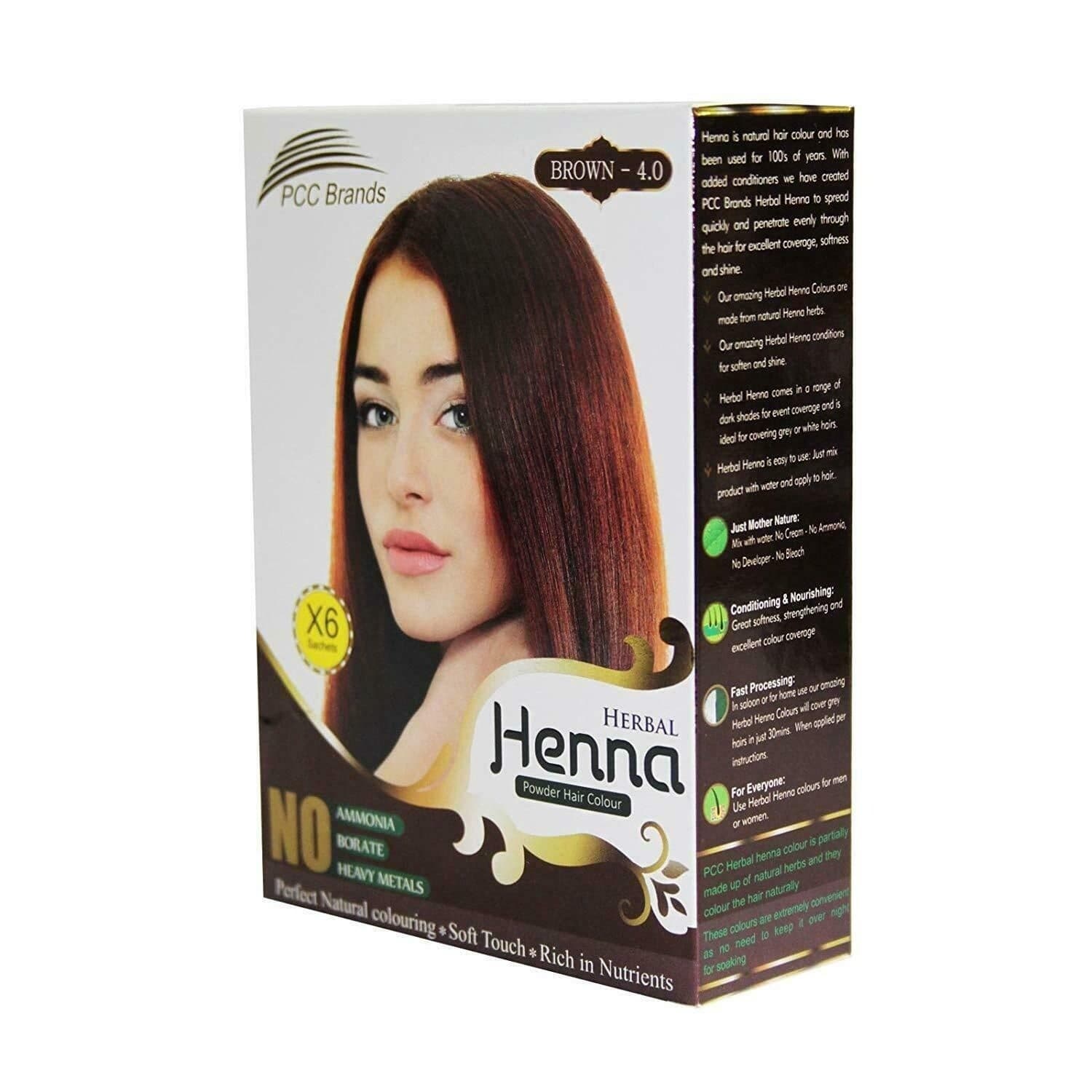 PCC Brands Herbal Henna Powder Hair Colour - Brown