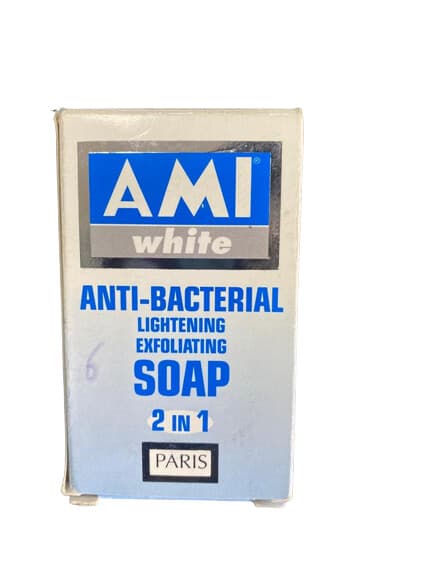 Ami White Anti-Bacterial Lightening Exfoliating Soap 2in1 3.5oz/100g