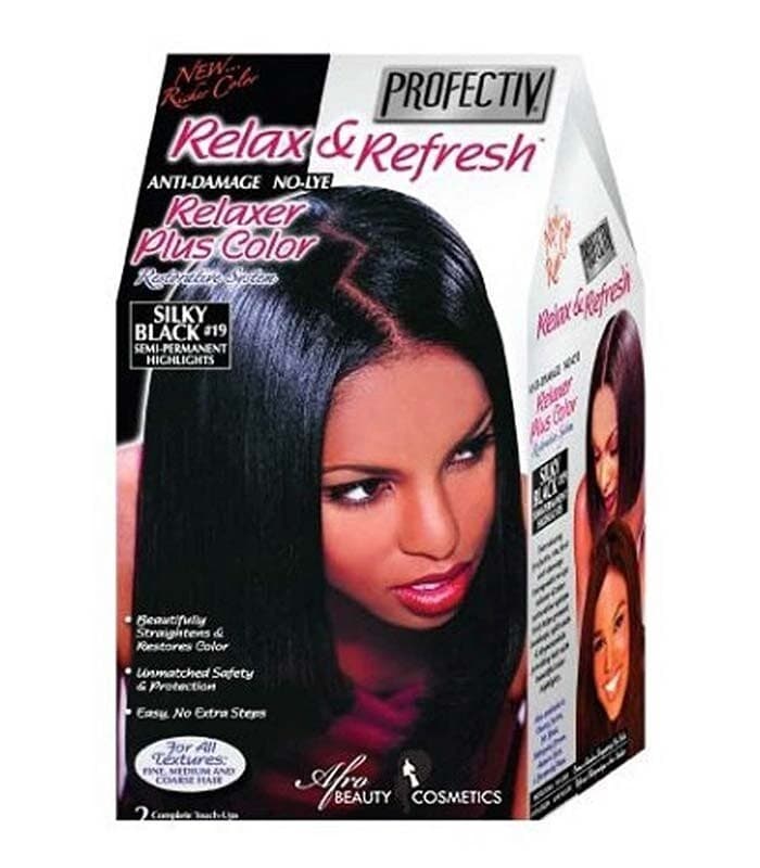 Profectiv Relax & Refresh Relaxer Plus Color Silky Black