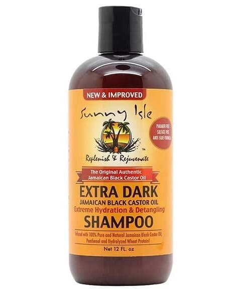 Sunny Isle Extra Dark Jamaican Black Castor Oil  Extreme Hydration & Detangling Shampoo