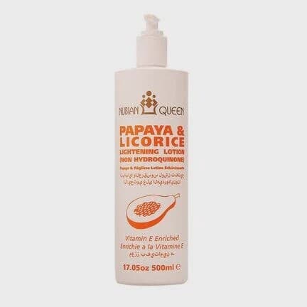 Nubian Queen  Papaya & Licorice Lightening Lotion ( Non Hydroquinone)