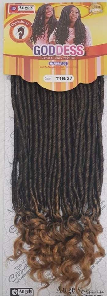 Angel's Goddess Locs – Looped Crochet , St/wavy 18″, 36PCS 3
