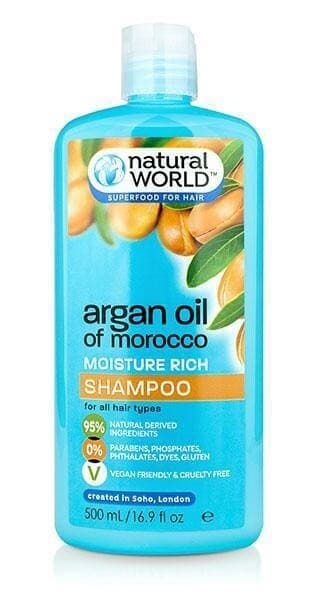 Natural World Argan Oil of Morocco Moisture Rich shampoo