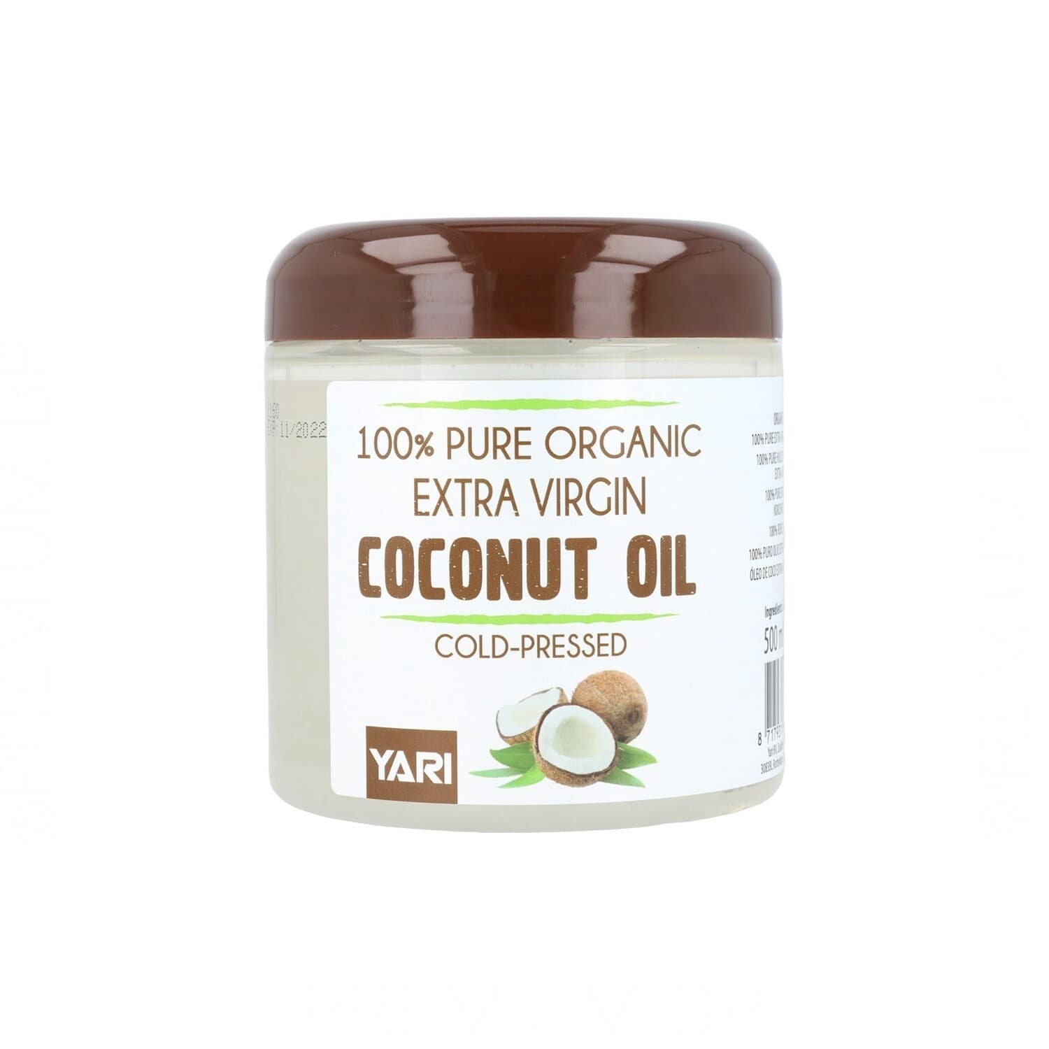 YARI Natural Oil 100% Pure Organic Extra Virgin Coconut Oil Cold-Pressed