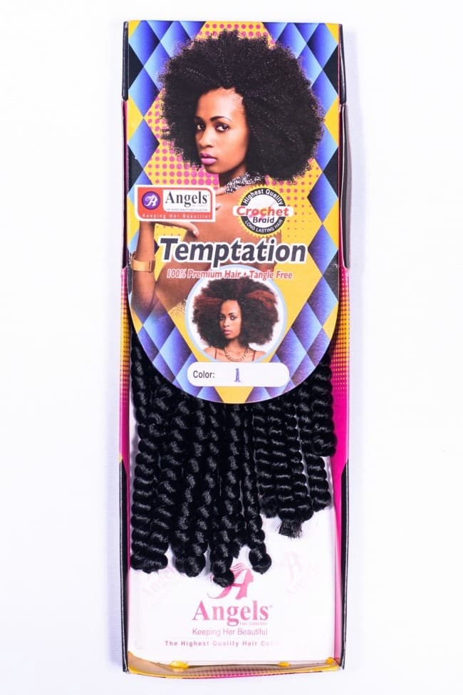 Temptation – Crochet braids, 9″, In tight curls for afro bulky hair, 16pcs in a pack 3