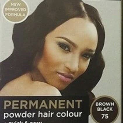 Sta-Sof-Fro Permanent Powder Hair Colour Brown Black 75 8g