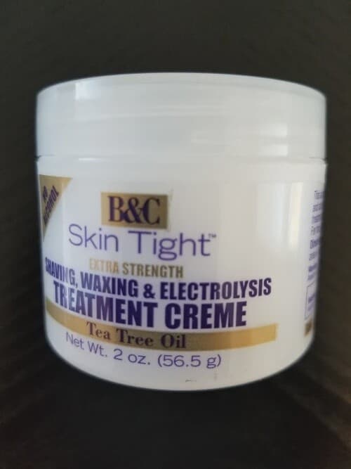 B&C SKIN TIGHT SHAVING WAXING& ELECTROLYSIS TREATMENT CREME 2oz