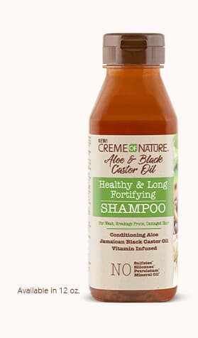 Creme Of Nature Aloe & Black Castor Oil Healthy & Long Fortifying Shampoo