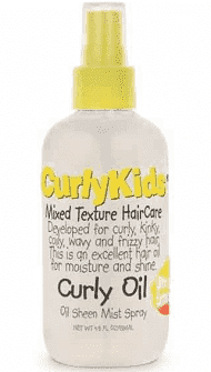 CurlyKids Mixed Texture HairCare Curly Oil Oil Sheen Mist Spray