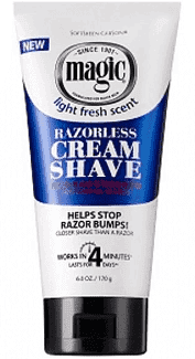 Magic SoftSheen.Carson Light Fresh Scent Razorless Regular Strength Cream Shave