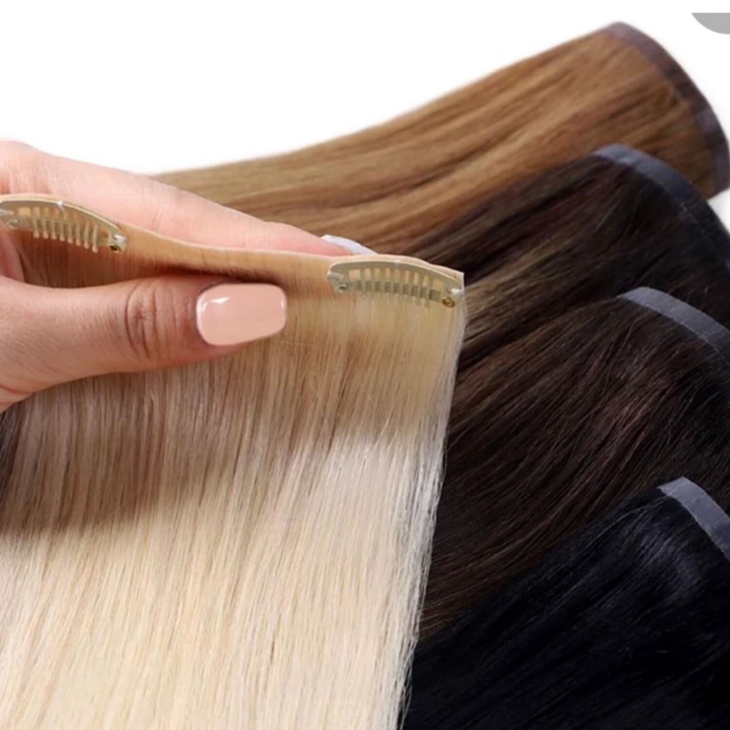EJ 100% HUMAN HAIR EXTENSIONS CLIPIN 7 PCS