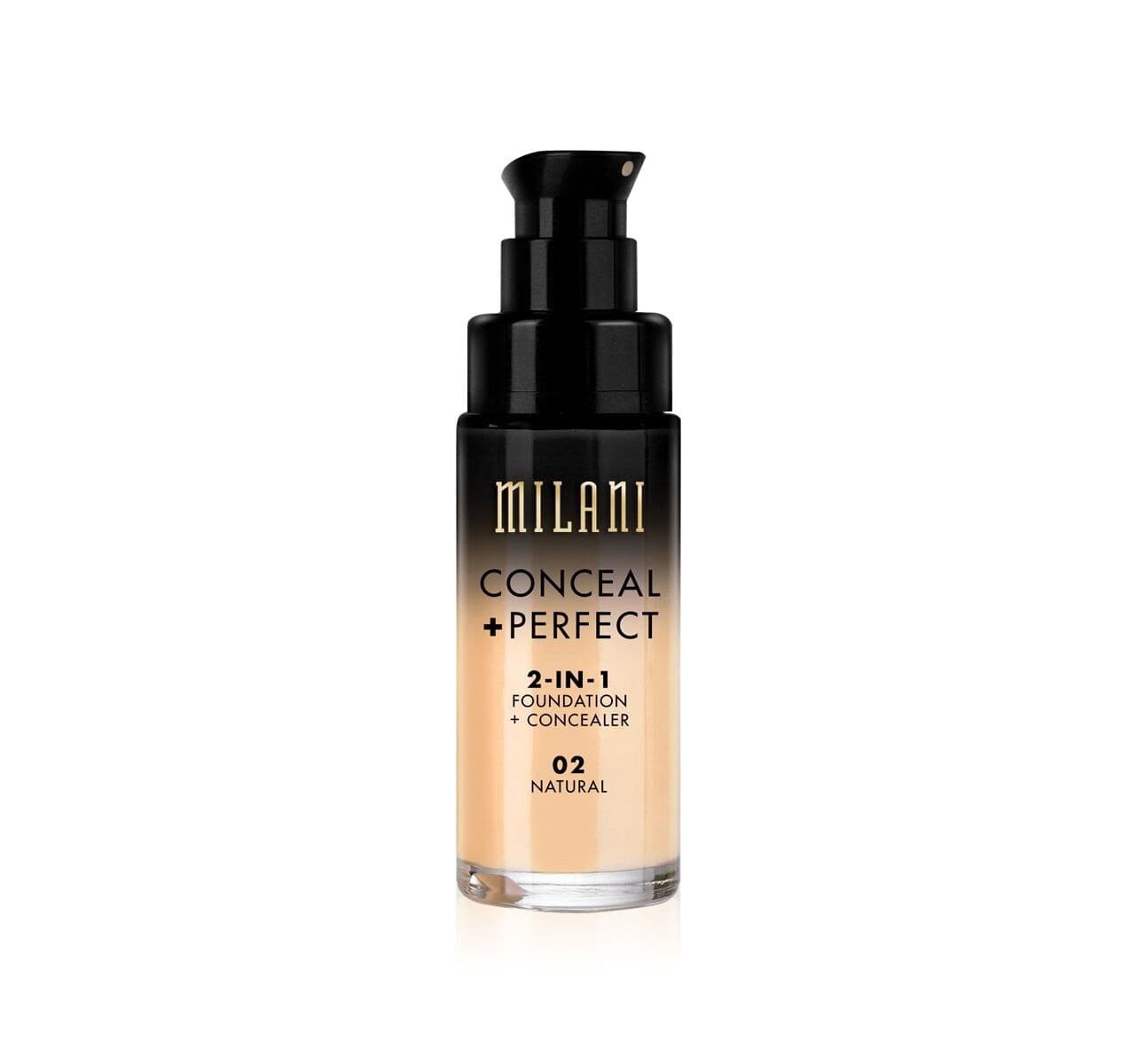 MILANI 2-IN-1 FOUNDATION  +CONCEALER /02-NATURAL
