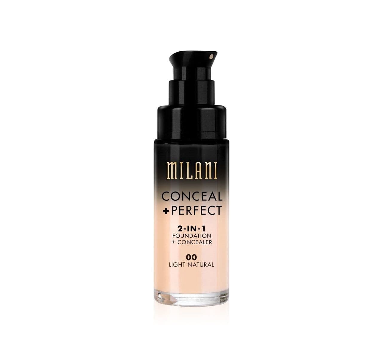 MILANI 2-IN-1 FOUNDATION +CONCEALER /00 - LIGHT NATURAL