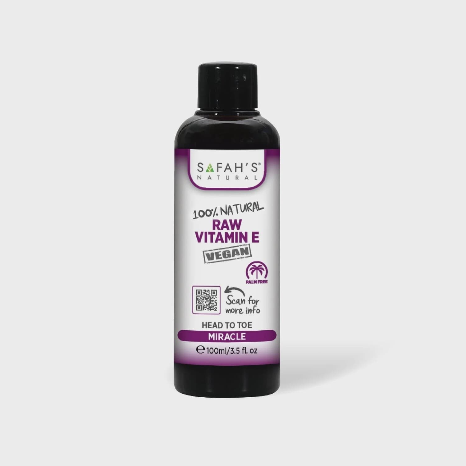 SAFAH'S NATURAL 100% NATURAL RAW VITAMIN E VEGAN