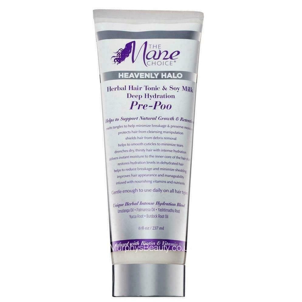 THE MANE CHOICE HEAVENLY HALO HERBAL HAIR TONIC &SOY MILK DEEP HYDRATION PREE POO / 8.0FL.OZ / 237ML