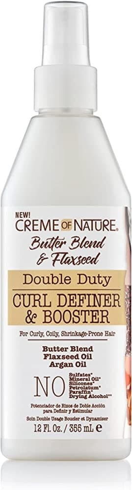CREME OF NATURE BUTTER BLEND & FLAXSEED 355ML DOUBLE DUTY CURL DEFINER & BOOSTER