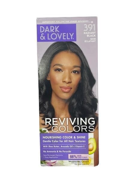 DARK & LOVELY REVIVING COLORS NOURISHING COLOR & SHINE 391 RADIANT BLACK