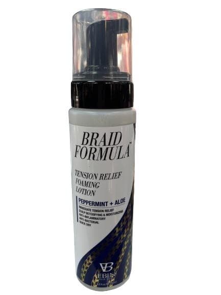 EBIN NEW YORK BRAID FORMULA TENSION RELIEF FOAMING LOTION PEPPERMENT +ALOE / 8.5FL.OZ/ 250ML