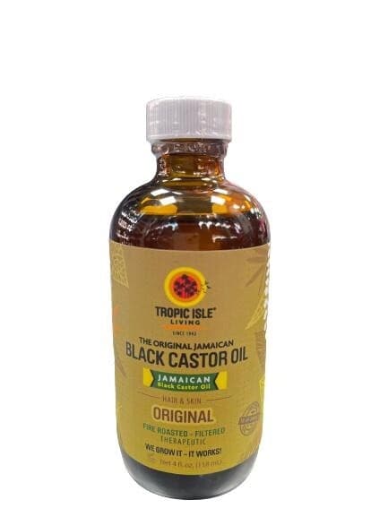 TROPIC ISLE LIVING SINCE 1992 BLACK CASTOR OIL / ORIGINAL FOR HAIR &SKIN / 4FL.OZ/ 118ML