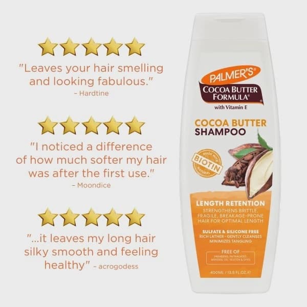 PALMER'S COCOA BUTTER SHAMPOO LENGTH RETENTION / 400ML 11