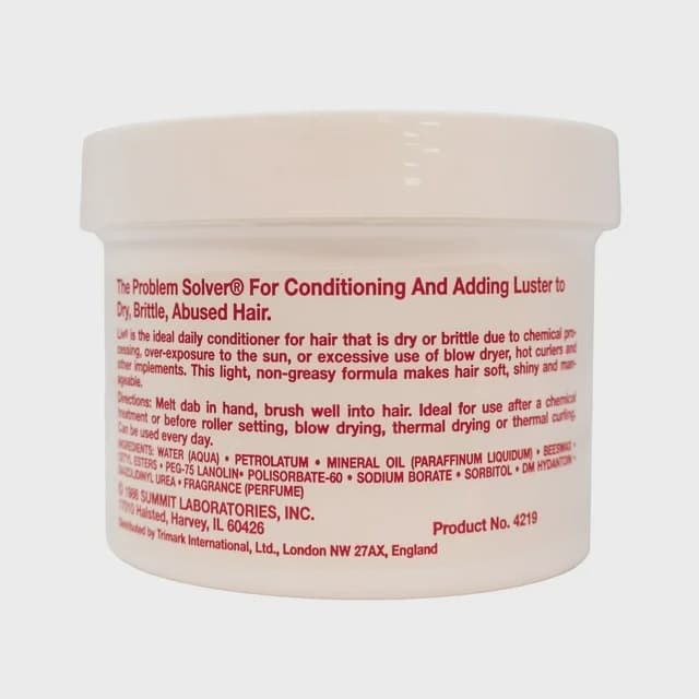 LIV THE PROBLEM SOLVER / CREME HAIRDRESSING AND CONDITIONER/ 227g 2