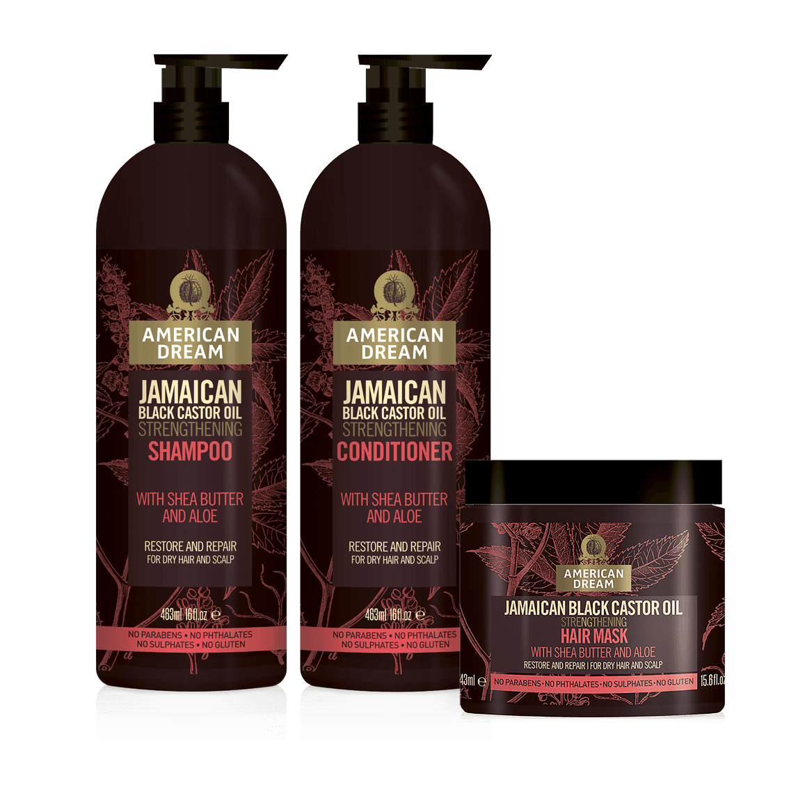 american dream jamaican black castor oil shampoo/ 463ml / 16fl.oz 2
