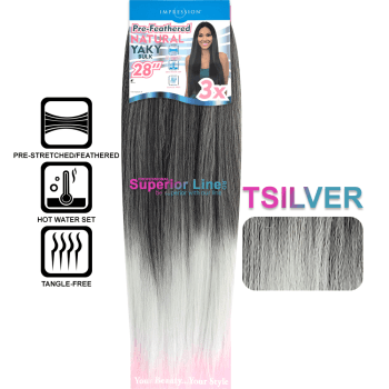 IMPRESSION  3X PRE- FEATHERED NATURAL YAKI BULK 28" 4
