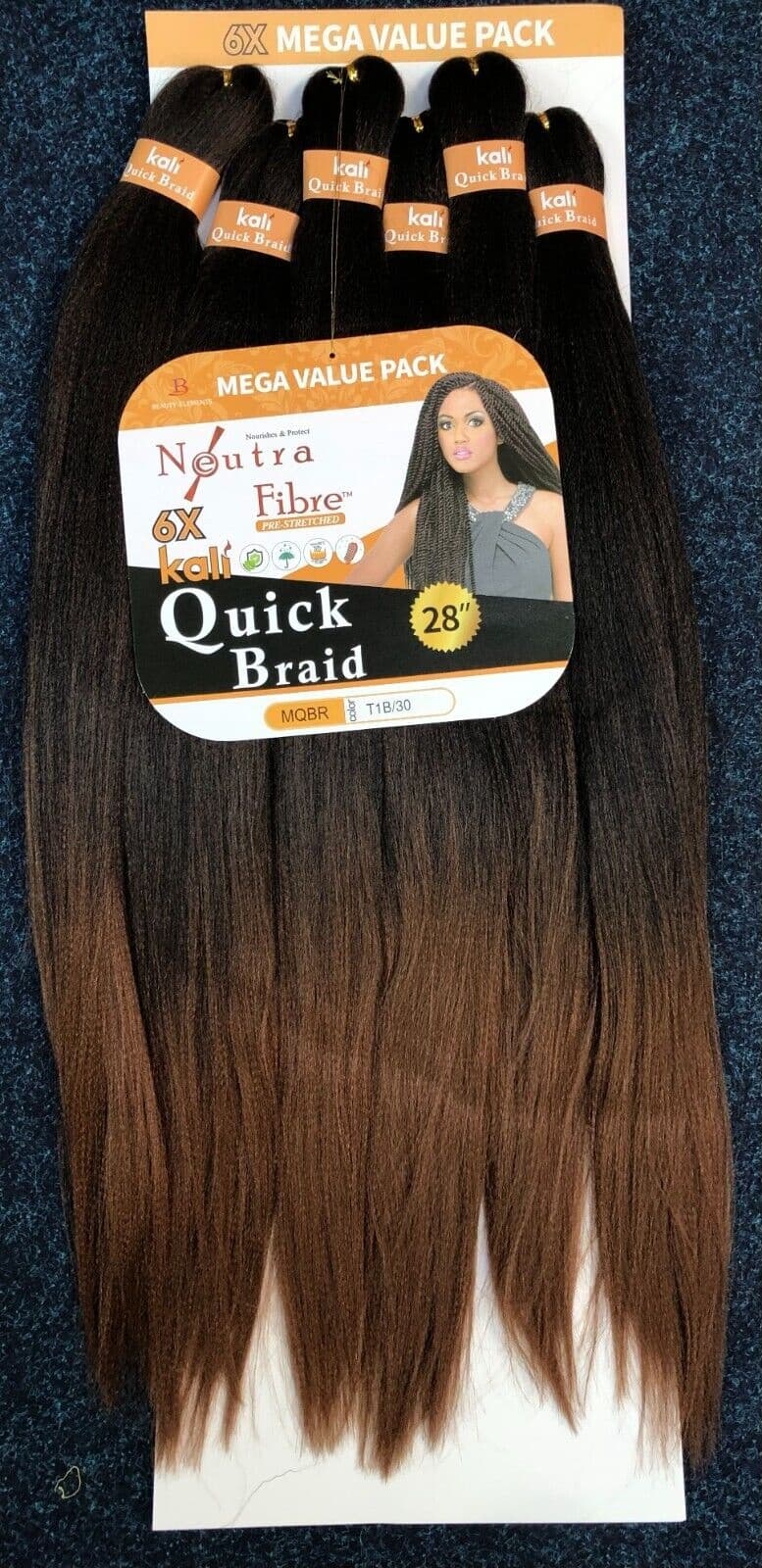 KALI QUICK BRAID 6X PRE STRETCHED 28" 12