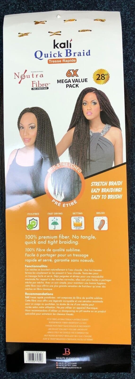 KALI QUICK BRAID 6X PRE STRETCHED 28" 5