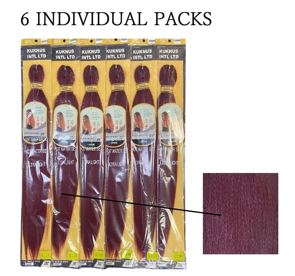 KALI QUICK BRAID 6X PRE STRETCHED 28" 14