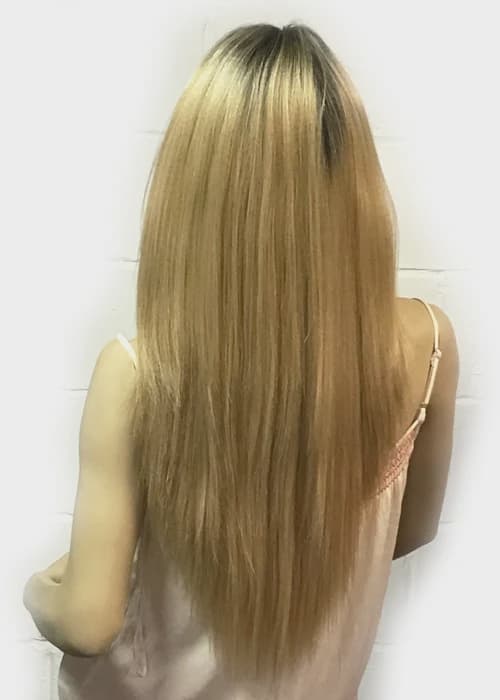 KALI ESSENTIAL / LFP01  100% HUMAN HAIR PREMIUM BLEND SWISS LACE FRONT WIG 2