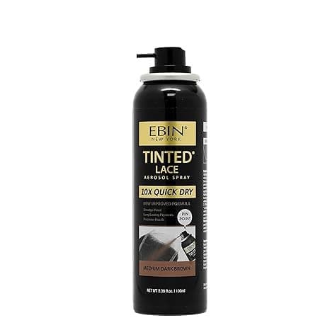 EBIN NEW YORK TINTED LACE AEROSAL SPRAY 10X QUICK DRY  / 3.38FL.OZ / 100ML 3