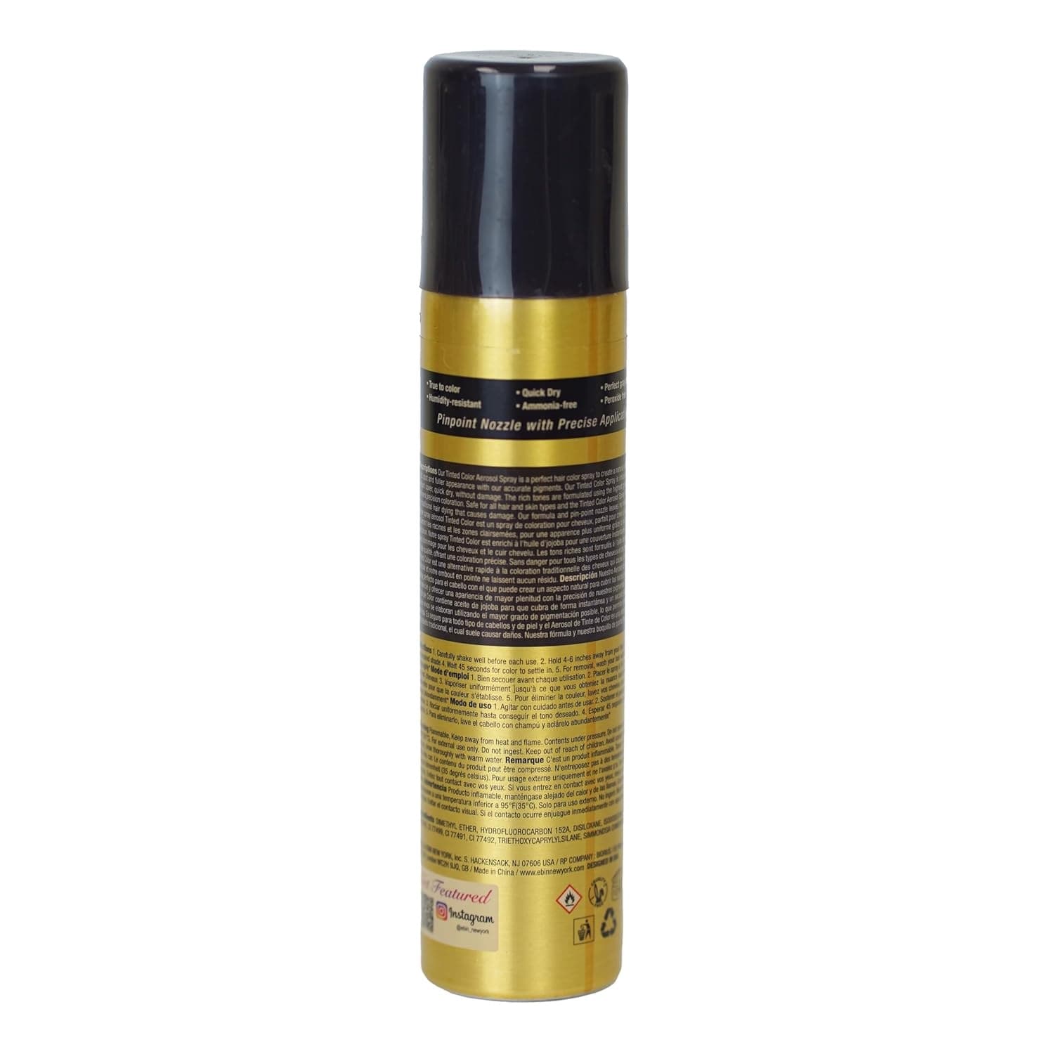EBIN NEW YORK TINTED COLOR TEMPORARY SPRAY / 3.38FL.OZ / 100ML 2